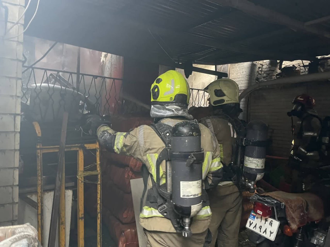 آتش سوزی در تهران امروز (2)