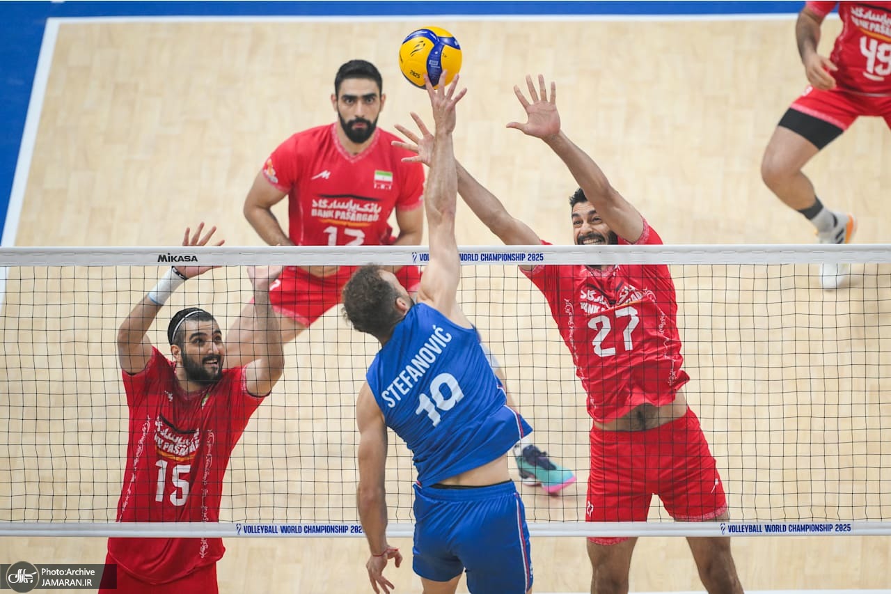 والیبال قهرمانی جهان 2025 تیم ملی والیبال ایران صربستان
