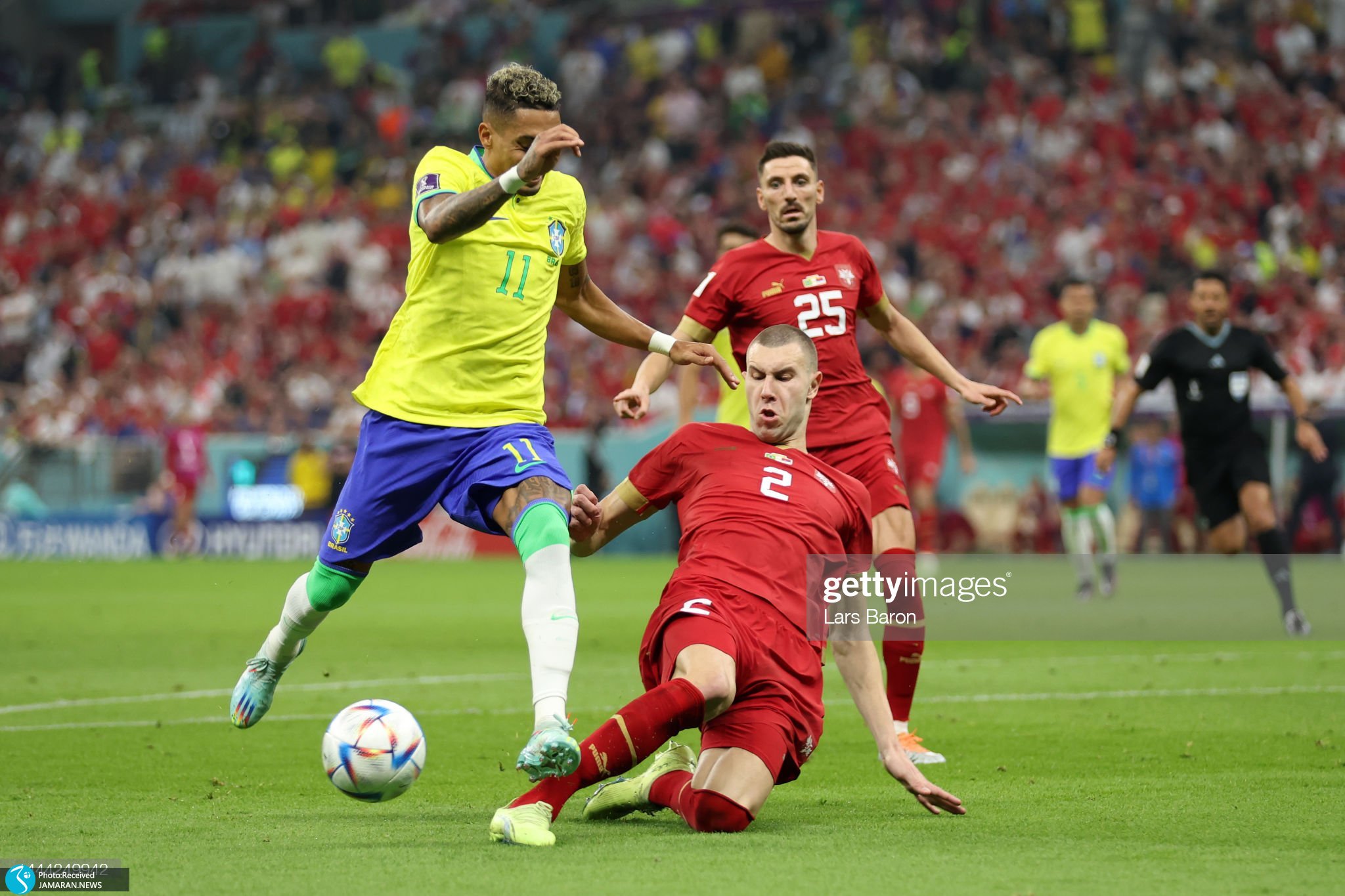 تیم ملی برزیل صربستان جام جهانی 2022
