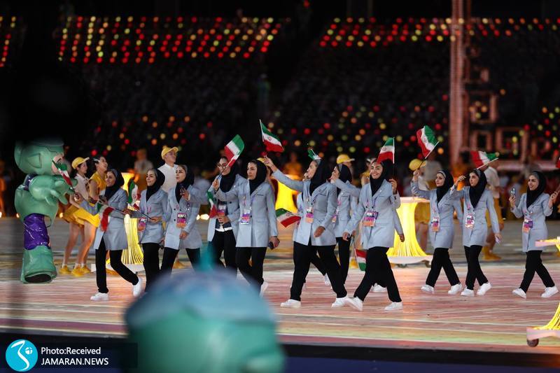 رژه کاروان ایران در بازی های آسیایی 2022