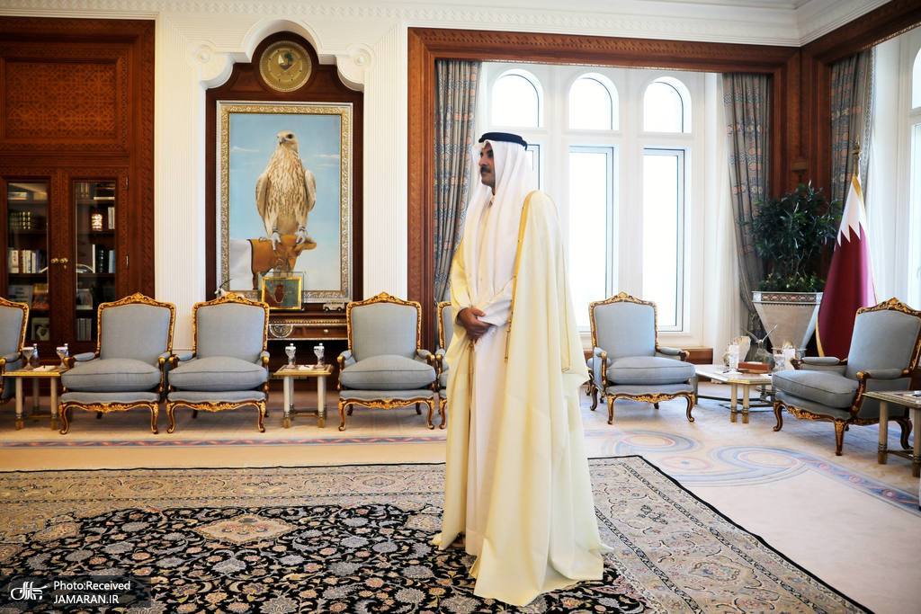 دیدار و گفت و گوی علی لاریجانی با امیر قطر (3)