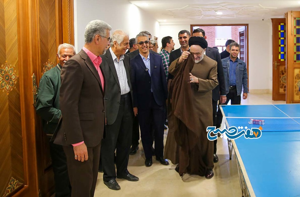 پینگ‌پنگ بازی کردن سیدمحمد خاتمی واقعی است (3)