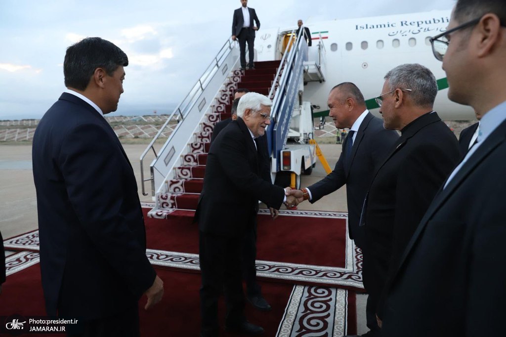 معاون اول رئیس جمهور  وارد قرقیزستان شد (2)