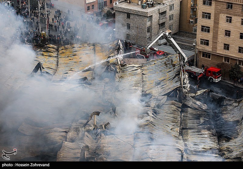 تصاویری از بازارچه جنت در تهران پس از آتش سوزی امروز (5)