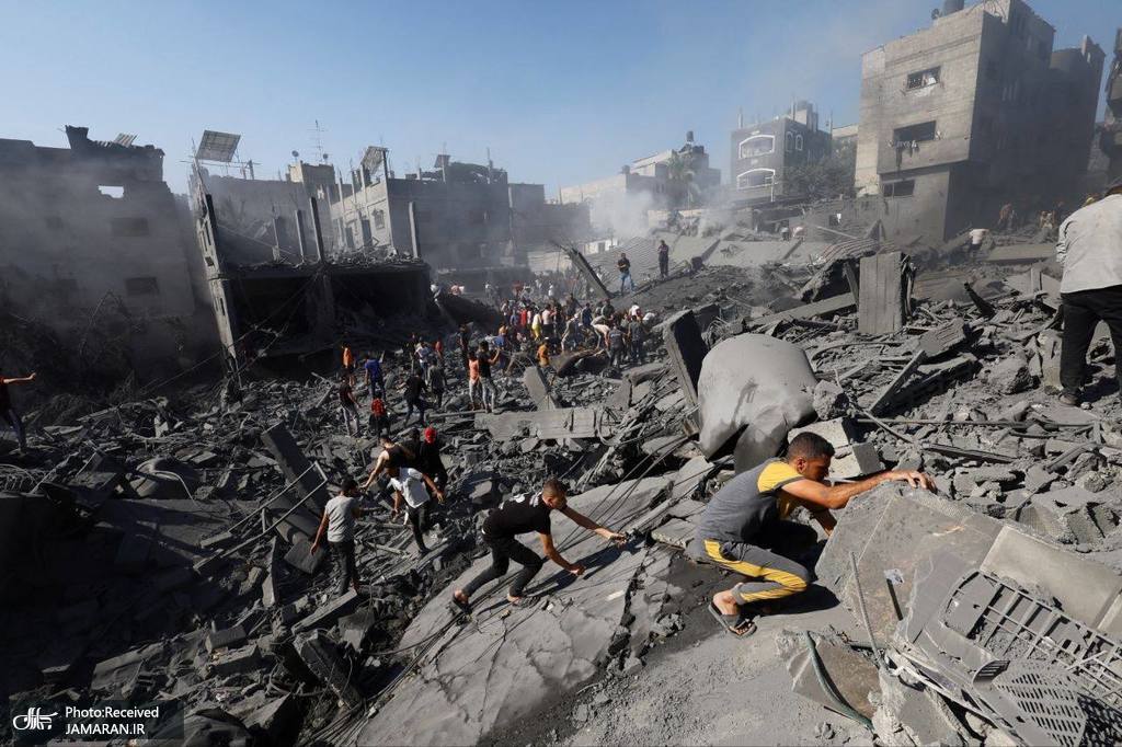 فلسطین بمباران غزه (1)