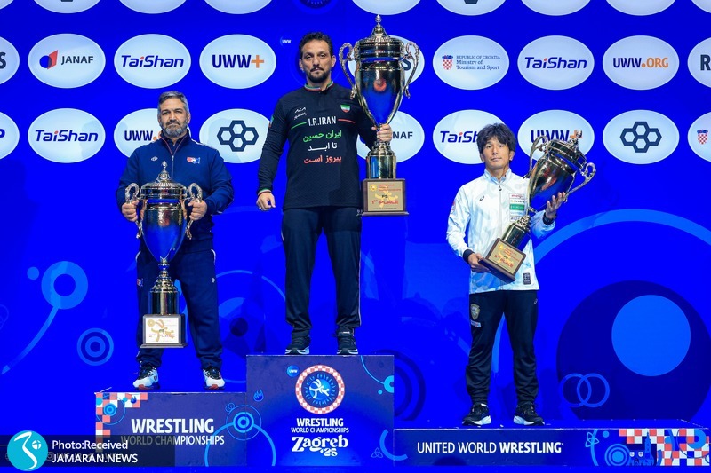 کشتی آزاد قهرمانی جهان ۲۰۲۵ تیم ملی کشتی آزاد سکوی قهرمانی تیم ملی کشتی آزاد