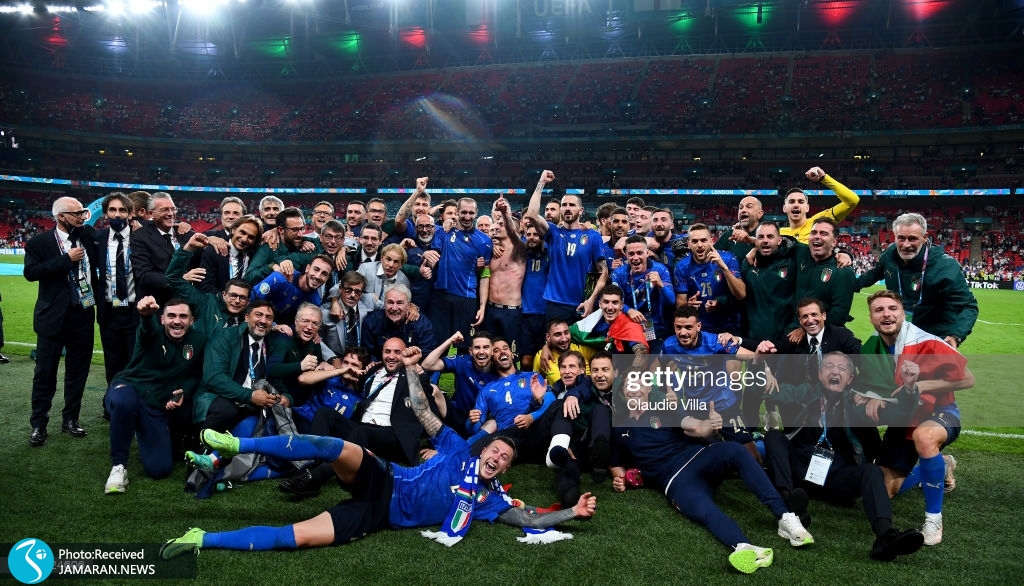 جشن قهرمانی ایتالیا در یورو ۲۰۲۰