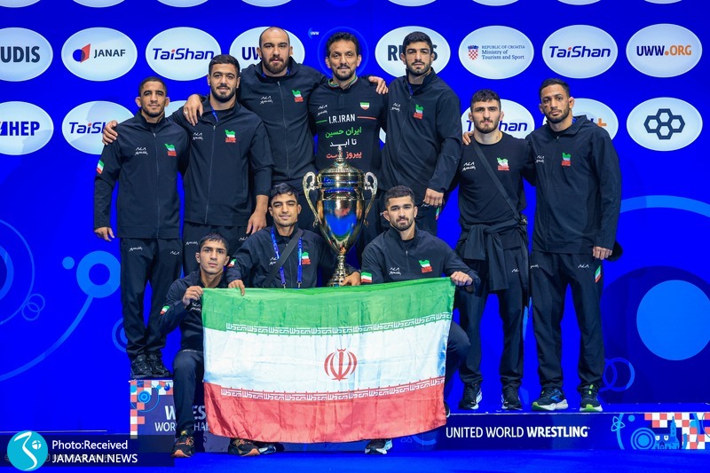 کشتی آزاد قهرمانی جهان ۲۰۲۵ تیم ملی کشتی آزاد سکوی قهرمانی تیم ملی کشتی آزاد