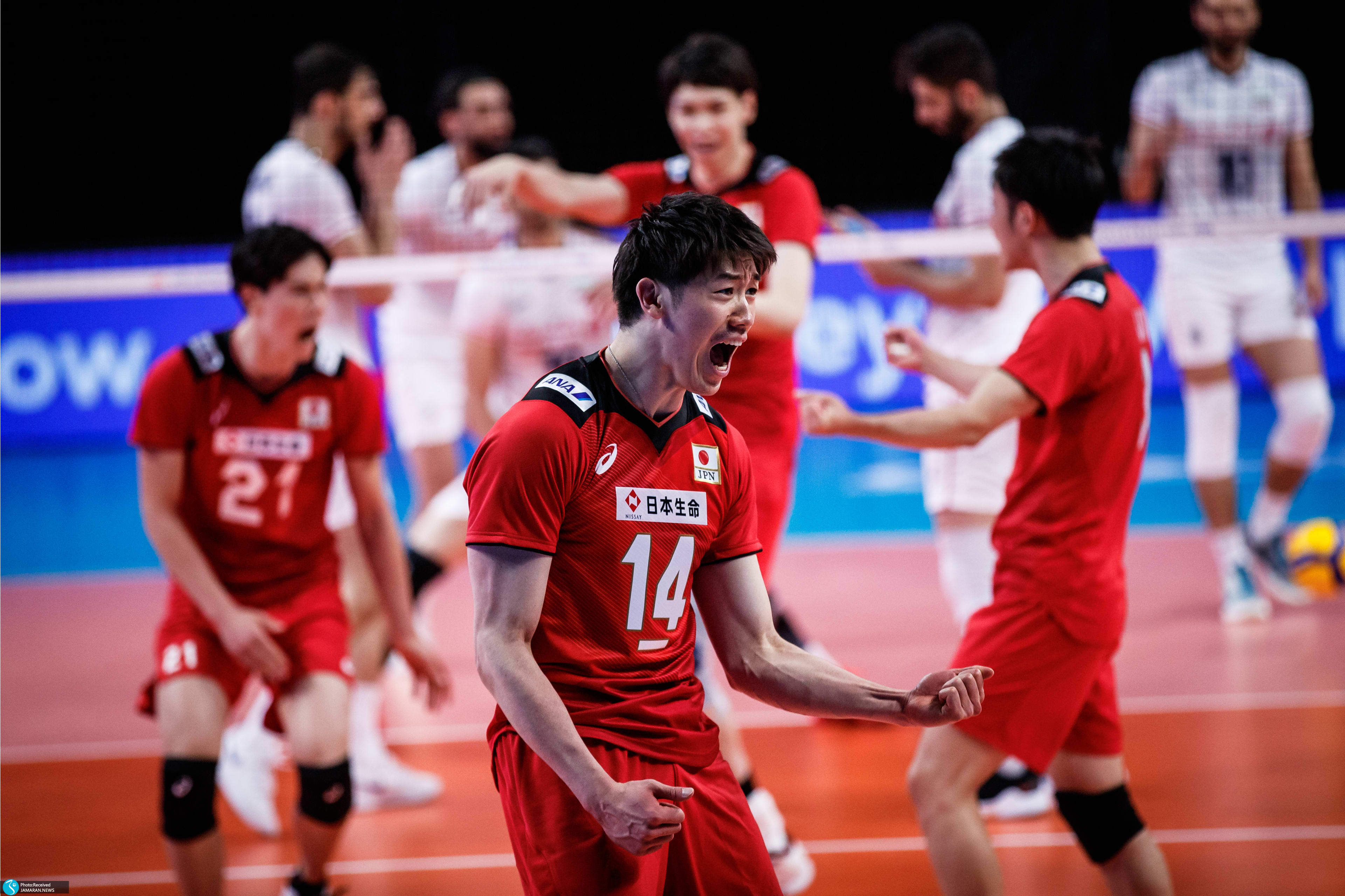 لیگ ملت های والیبال 2021- ایران و ژاپن - تیم ملی والیبال ایران تیم ملی والیبال ژاپن