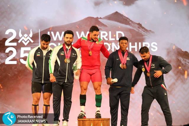 وزنه برداری قهرمانی جهان علیرضا معینی علی عالی پور