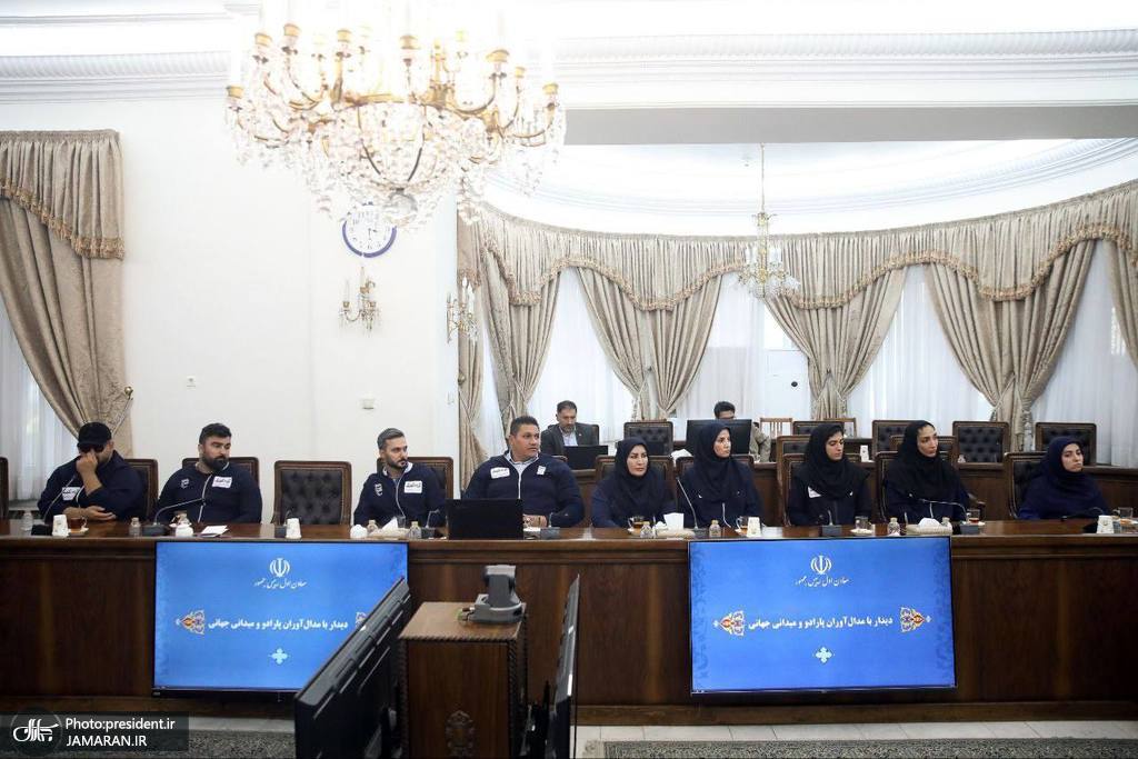 عارف در دیدار مدالآوران پارادو و میدانی قهرمانی جهان (4)