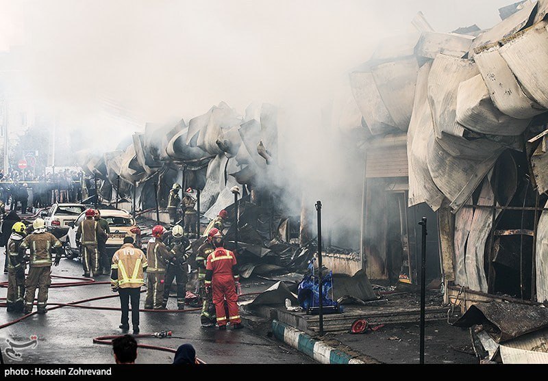 تصاویری از بازارچه جنت در تهران پس از آتش سوزی امروز (3)