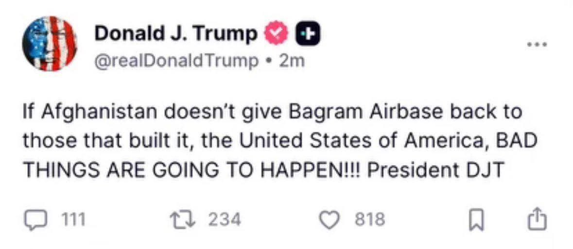 ترامپ افغانستان را تهدید کرد