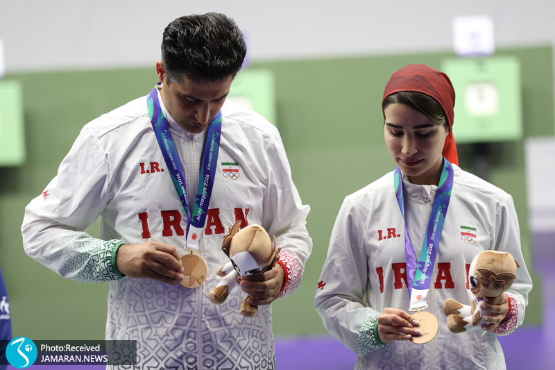 تیراندازی بازی های آسیایی ۲۰۲۶ هانیه رستمیان وحید گلخندان