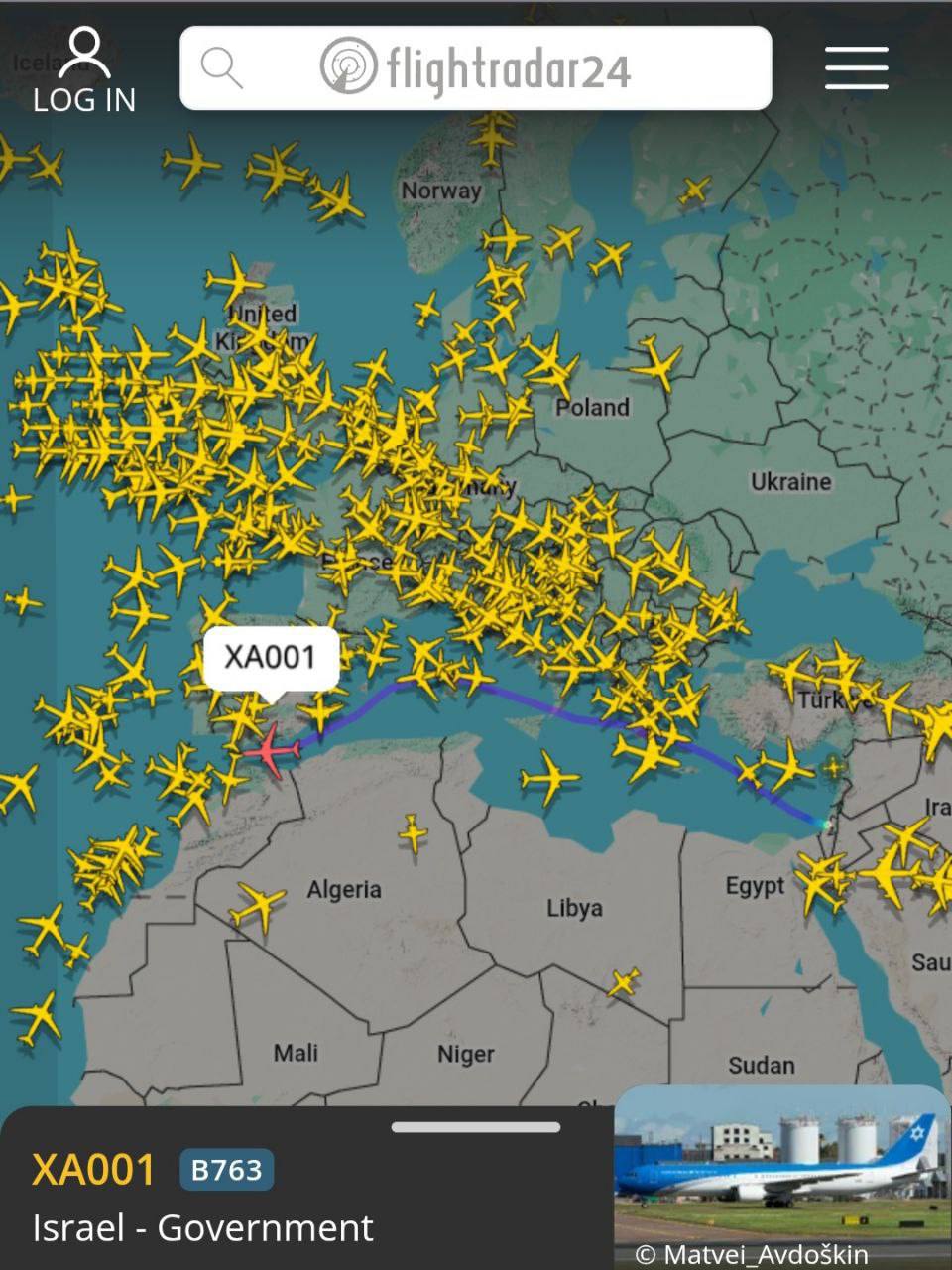 تغییر مسیر هواپیمای نتانیاهو (1)