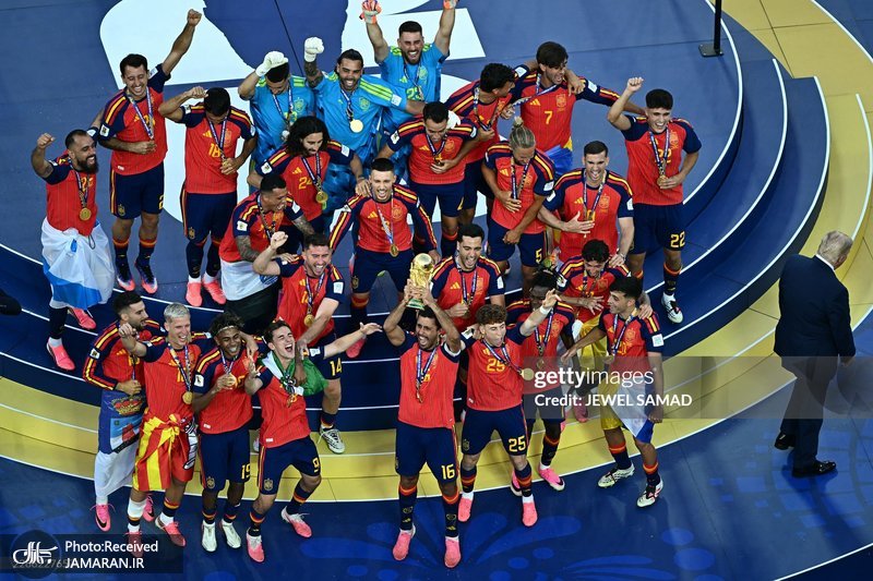 جشن قهرمانی اسپانیا در جام جهانی 2026