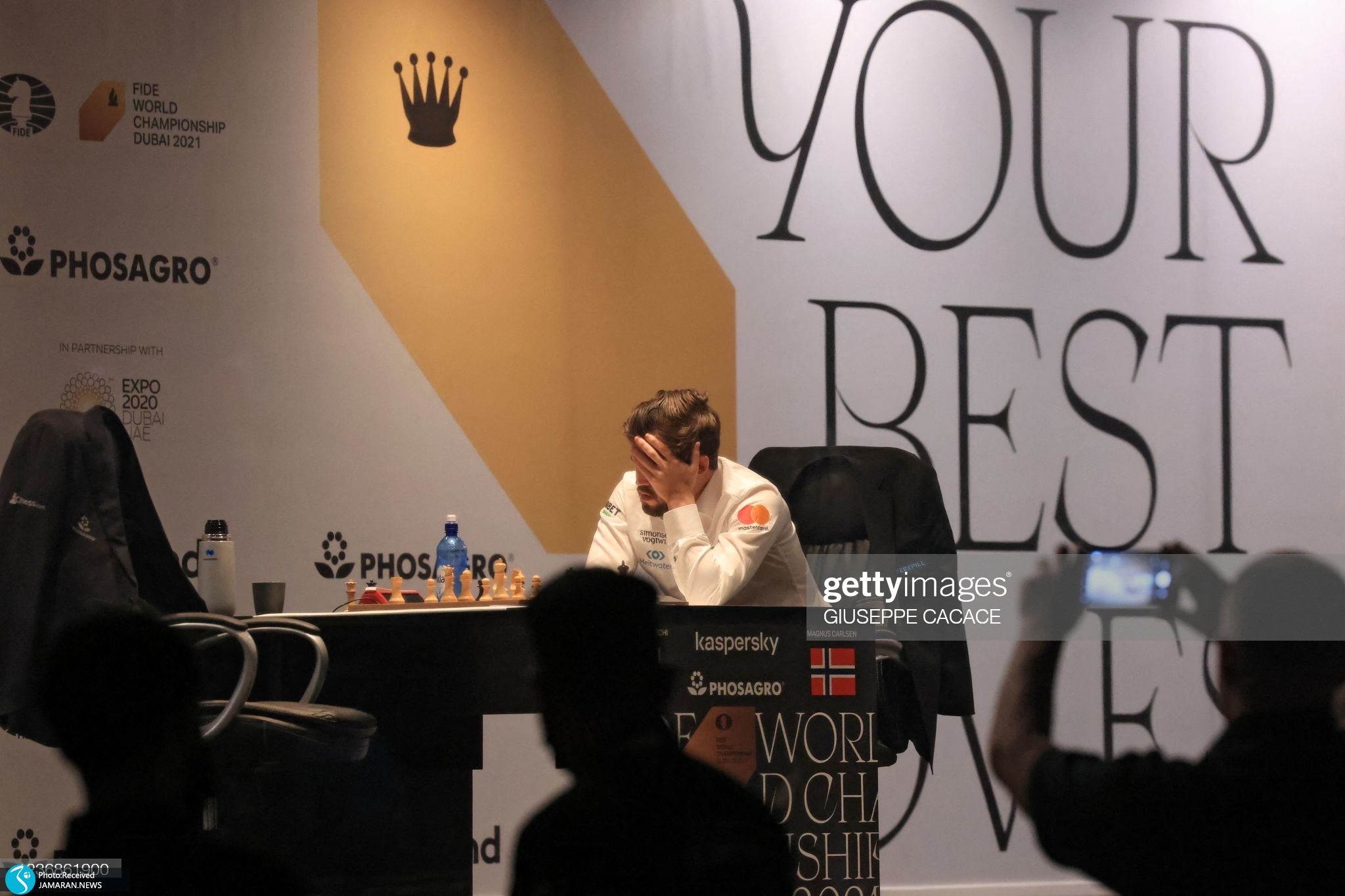 مگنوس کارلسن مسابقه سوم شطرنج قهرمانی جهان