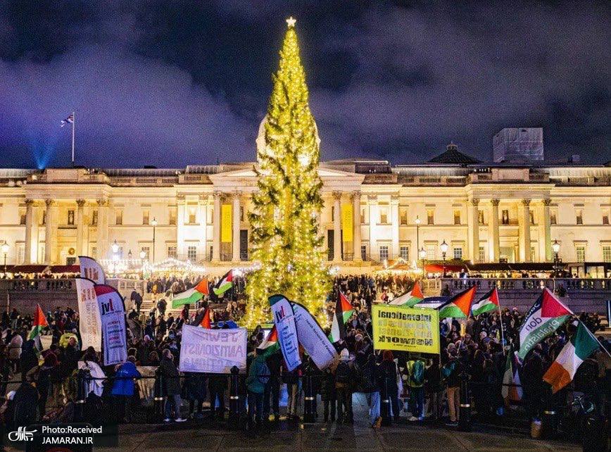 تجمع صدها فعال یهودی ضدصهیونیست در لندن در حمایت از فلسطین (3)