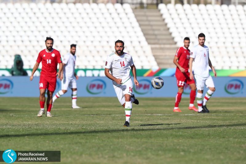 سامان قدوس تیم ملی فوتبال ایران لبنان انتخابی جام جهانی