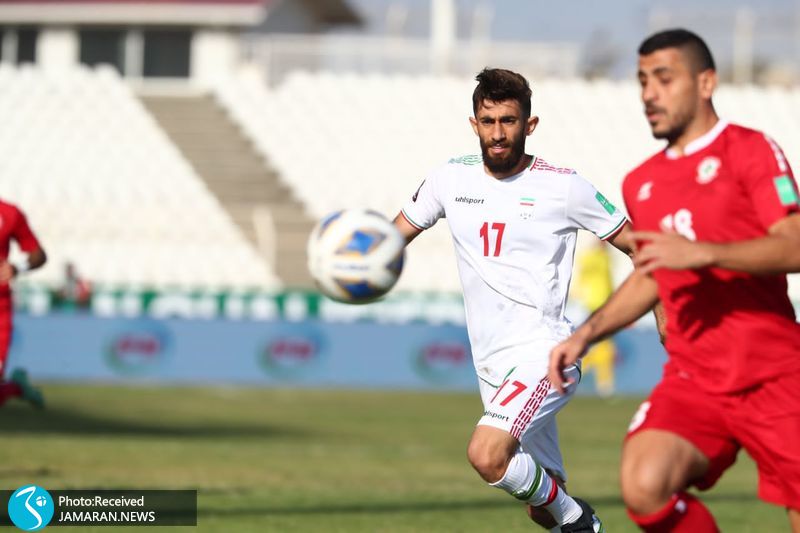 علی قلی زاده تیم ملی فوتبال ایران لبنان انتخابی جام جهانی