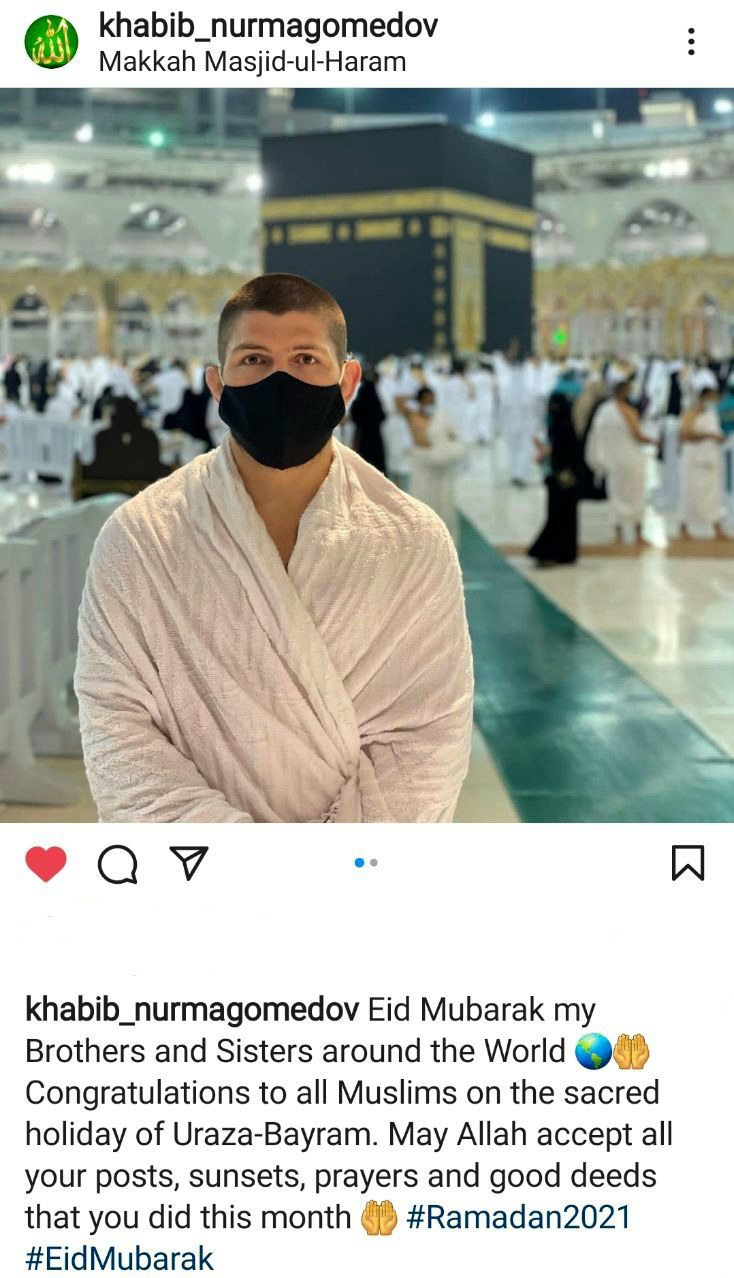 پیام تبریک بهترین مبارز UFC برای عید قطر