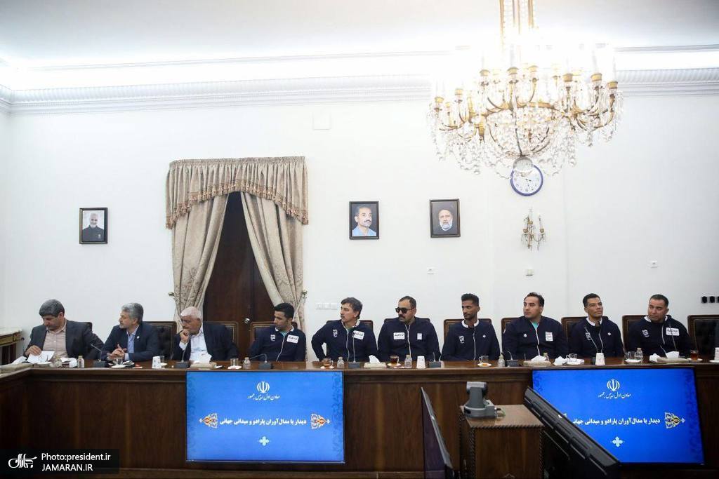 عارف در دیدار مدالآوران پارادو و میدانی قهرمانی جهان (3)