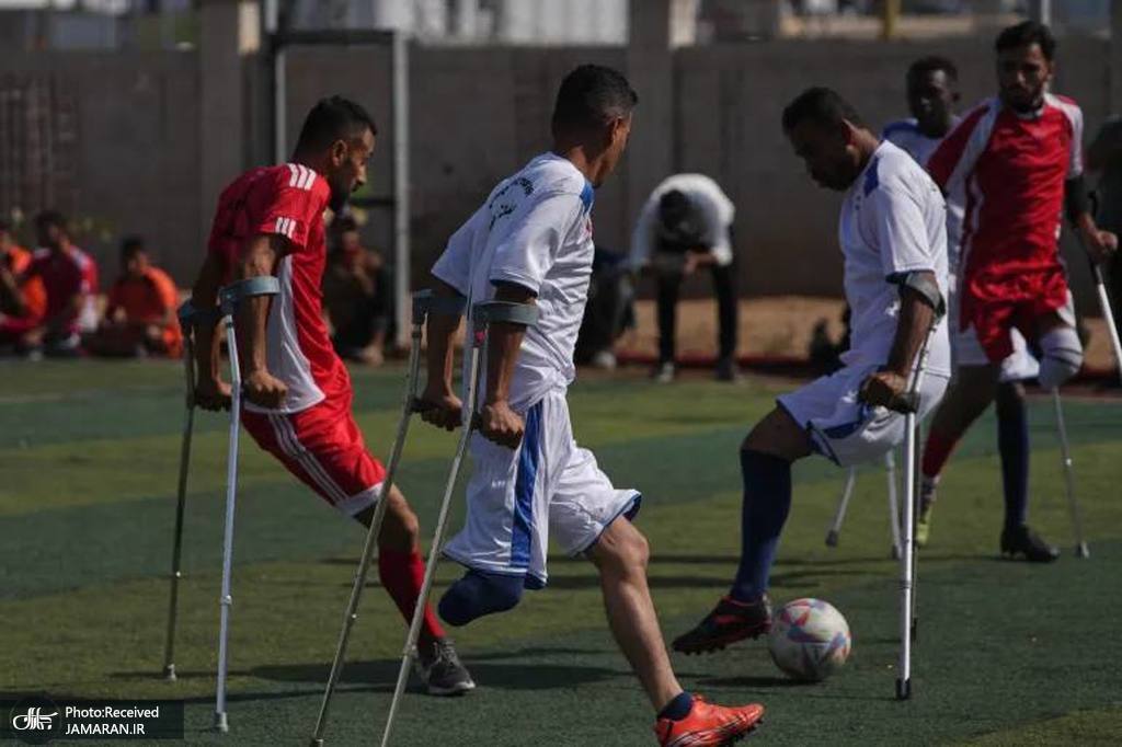 مسابقات فوتبال معلولین در غزه آغاز شد 2