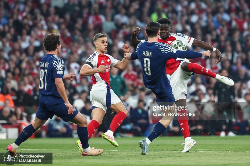 پاری سن ژرمن آرسنال پاری سن ژرمن بوکایو ساکا