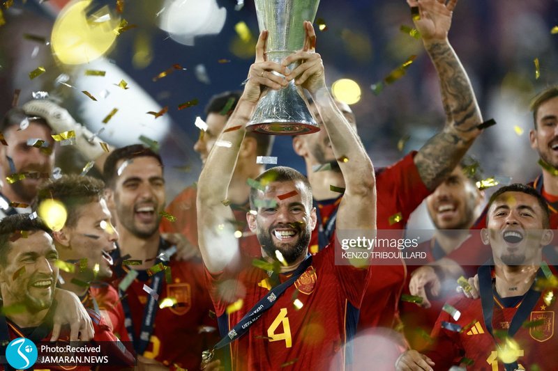 جشن قهرمانی اسپانیا در لیگ ملت های اروپا