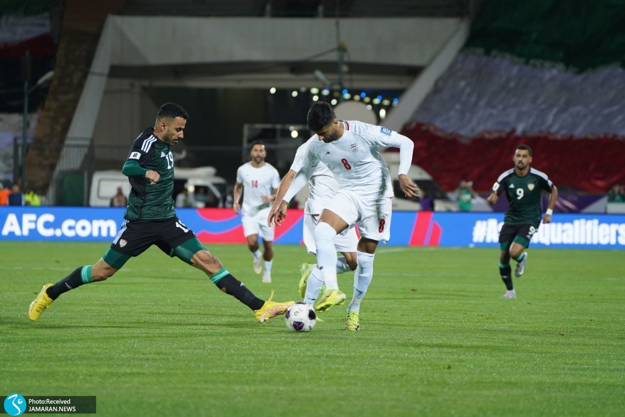 تیم ملی فوتبال ایران امارات محمد محبی