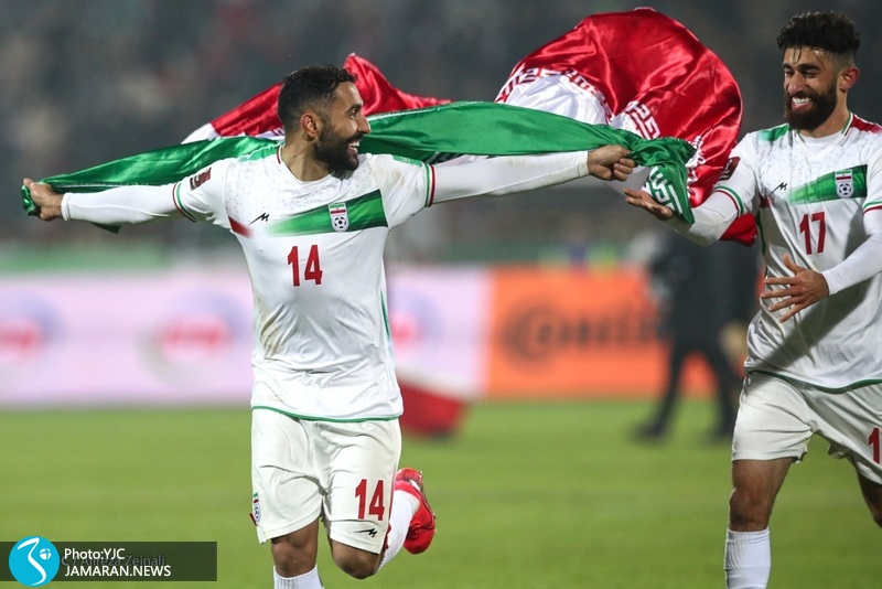 جشن صعود تیم ملی فوتبال ایران سامان قدوس