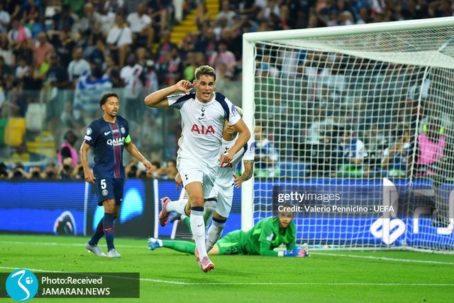 سوپرکاپ اروپا پاری سن ژرمن تاتنهام میکی فن د فن