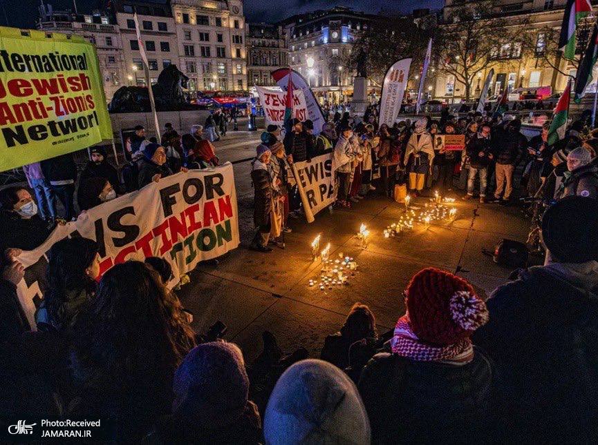 تجمع صدها فعال یهودی ضدصهیونیست در لندن در حمایت از فلسطین (4)