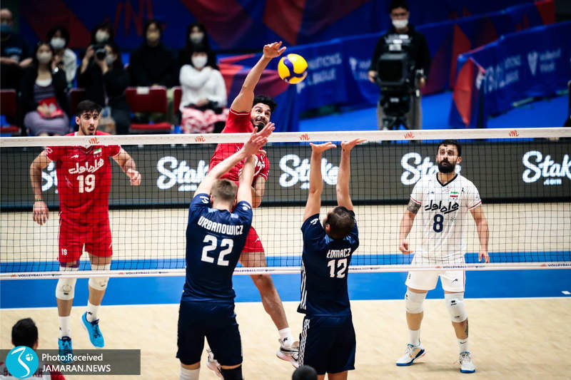 لیگ ملت های والیبال 2023 تیم ملی والیبال ایران و لهستان