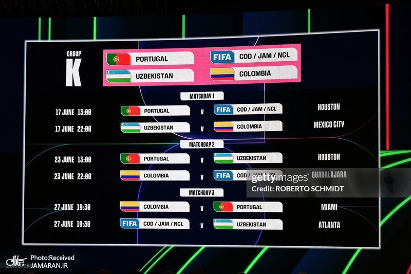 برنامه جام ۲۰۲۶