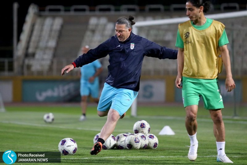 تمرین تیم ملی فوتبال ایران آندرانیک تیموریان