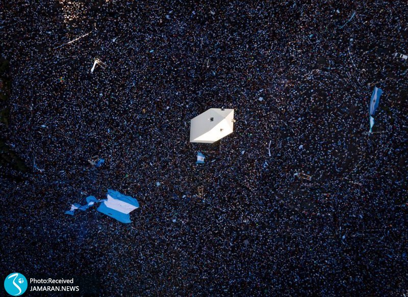 جشن خیابانی مردم آرژانتین