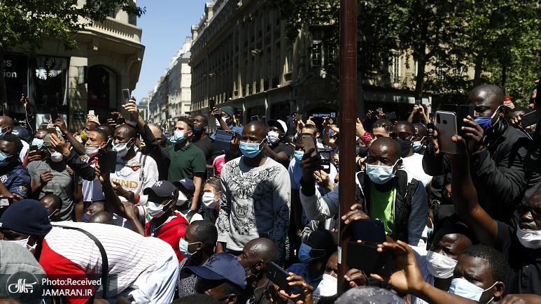 تظاهرات مهاجران «غیرقانونی» فرانسه در پاریس