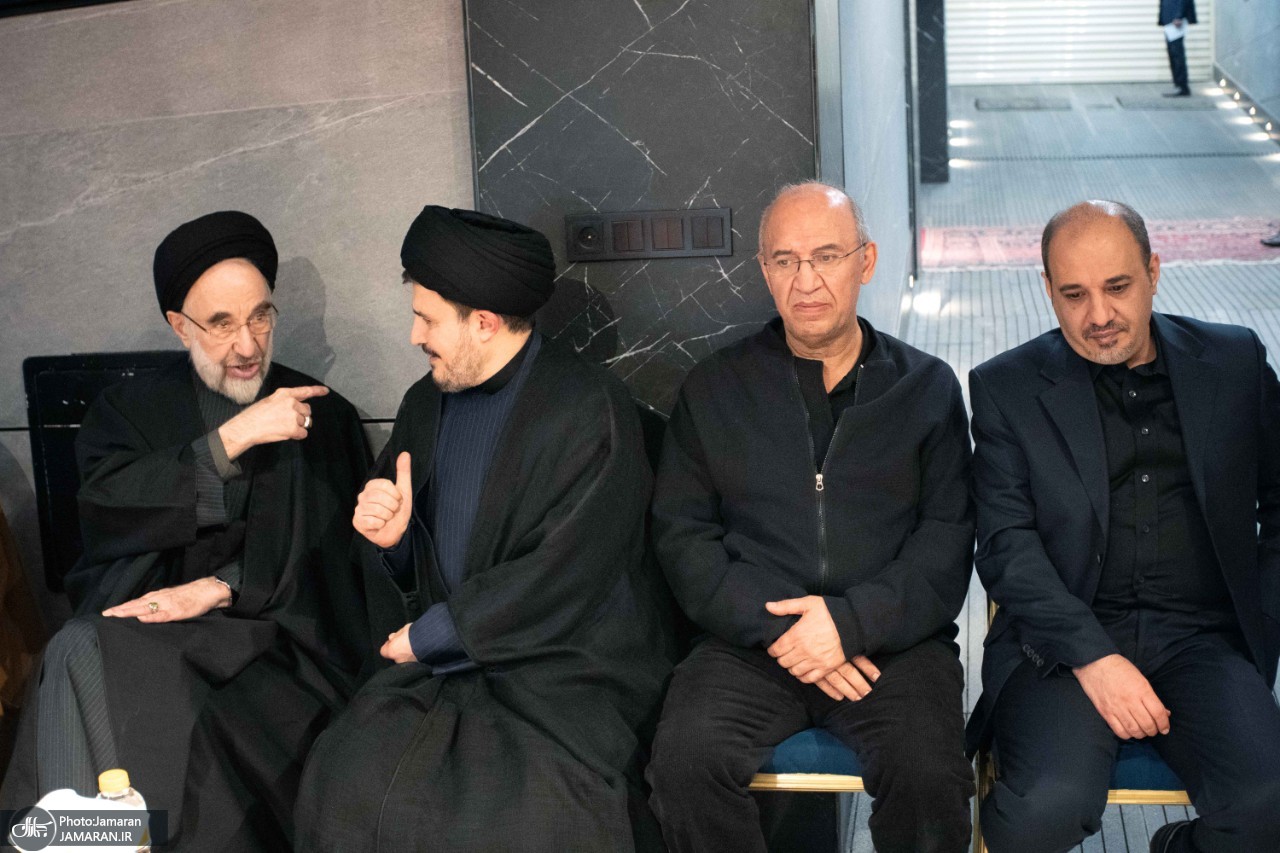 حضور سید محمد خاتمی در منزل مرحوم آیت الله امام جمارانی + عکس