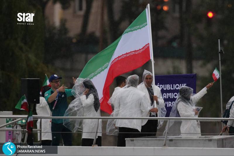 کاروان ایران در افتتاحیه المپیک پاریس