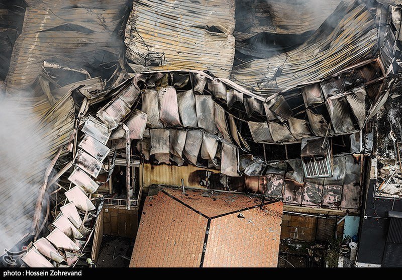 تصاویری از بازارچه جنت در تهران پس از آتش سوزی امروز (7)