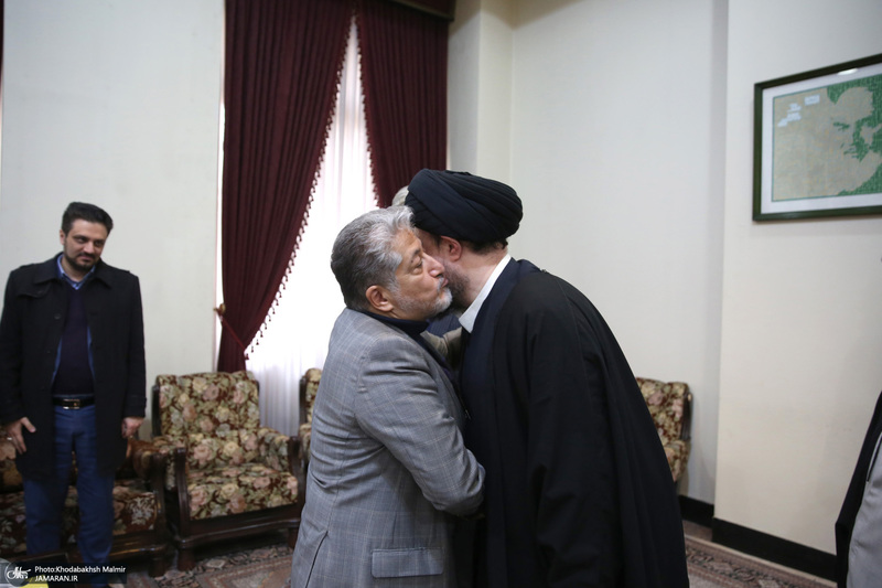 دیدار رئیس دانشگاه آزاد اسلامی و جمعی از معاونین با سید حسن خمینی