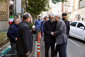 مراسم تشييع مادر غلامعلی حداد عادل