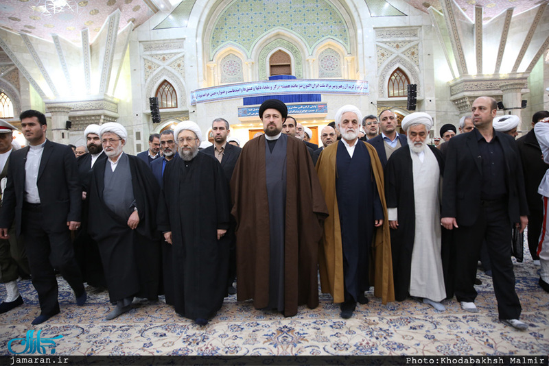 تجدید میثاق رئیس قوه قضائیه و مسئولان عالی قضایی با آرمان‌های امام خمینی(س) 