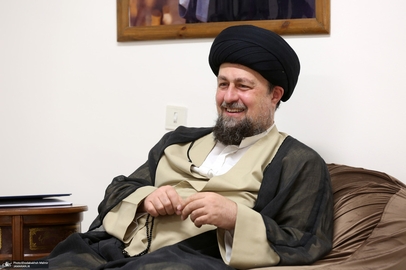 دیدار سخنگوی دولت  باسید حسن خمینی