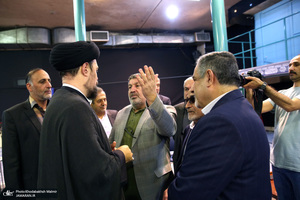 دیدار اعضای شورای مرکزی حزب اعتماد ملی با سید حسن خمینی