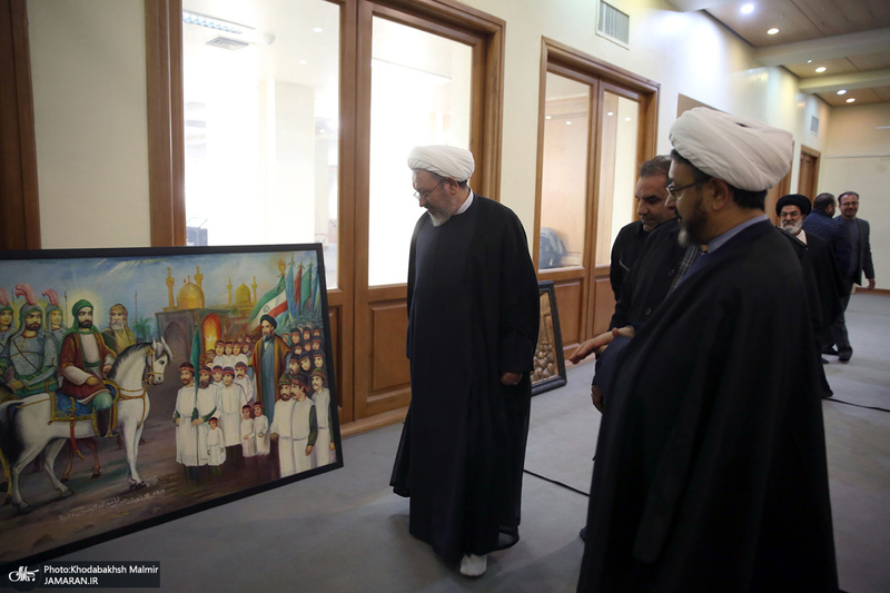 بازدید رئیس موسسه تنظیم و نشر آثار امام خمینی (س) از مراحل آماده‌سازی هفته فرهنگی بر آستان آفتاب