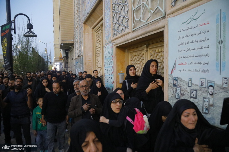 دسته عزاداری شهادت حضرت علی (ع) با حضور آیت‌الله العظمی وحید خراسانی