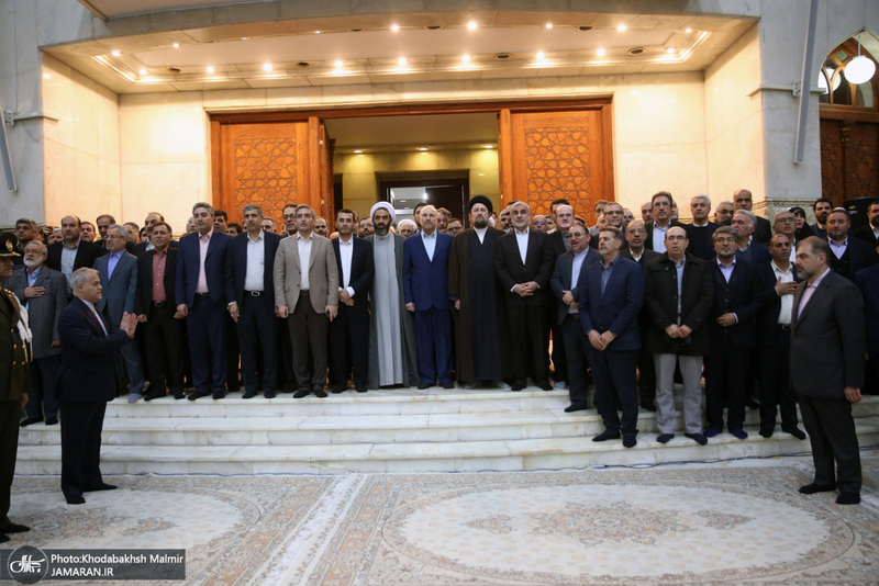 تجدید میثاق رئیس و جمعی از نمایندگان مجلس شورای اسلامی با آرمان‌های امام خمینی(س)-2