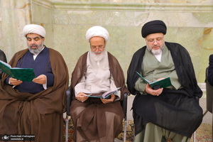 مراسم ترحیم آیت الله نورالله شاه آبادی(ره) در مسجد اعظم قم